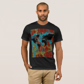 T-shirt conception de carte du monde art (Devant entier)