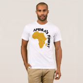 T-shirt Conception de carte du Sénégal, Afrique (Devant entier)