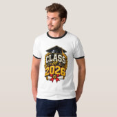 T-shirt Conception de célébration de remise des diplômes d (Devant entier)