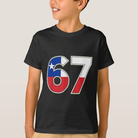 T-shirt Conception de célébration du drapeau chilien numér (Devant)