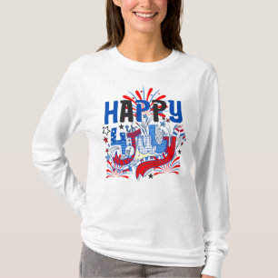 T-shirt Conception de célébration patriotique du 4 juillet