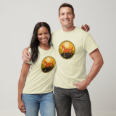 T-shirt conception de cercle de coyote cool (Unisexe)