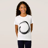 T-Shirt Conception de cercle de tourbillon abstrait – œuvr (Devant entier)