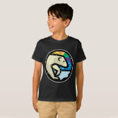 T-shirt conception de cercle d'ours polaire (Devant entier)