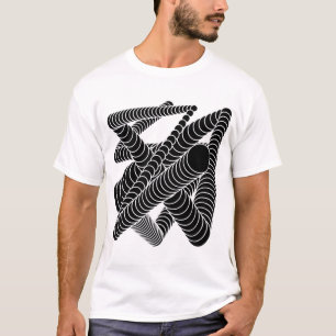 T-shirt conception de cercles optiques
