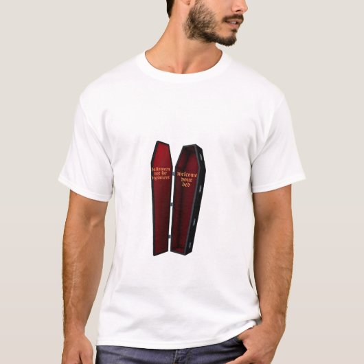 T-shirt Conception de Cercueil – Halloween Pas pour les Dé (Devant)
