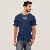 T-shirt Conception de cerisier à fleurs Hangul (Devant entier)