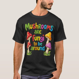 T-shirt Conception de champignons colorés, champignons de