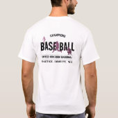 T-shirt Conception de champion de baseball du Royaume-Uni (Dos)