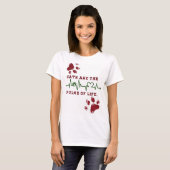 T-shirt Conception de chat  (Devant entier)