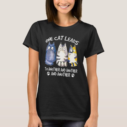T-shirt Conception de chat Chats Chaton Gueule de bois (Devant)