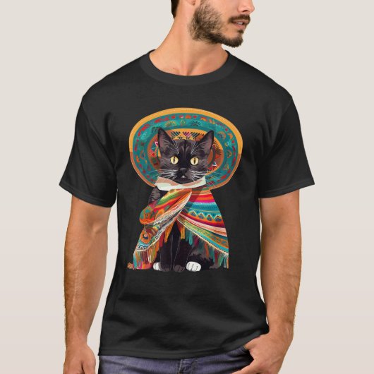 T-shirt Conception de chat Cinco De Mayo pour femmes (Devant)
