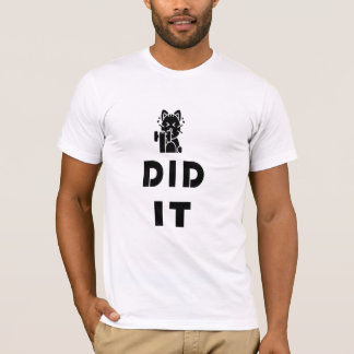 T-shirt conception de chat de gym