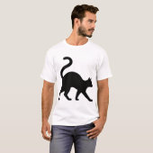 T-shirt Conception de chat de profil élégante (Devant entier)