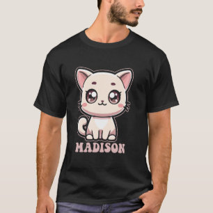 T-shirt Conception de chat Kitty mignon de Madison pour le