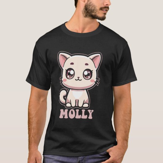T-shirt Conception de chat Kitty mignon pour les filles no (Devant)