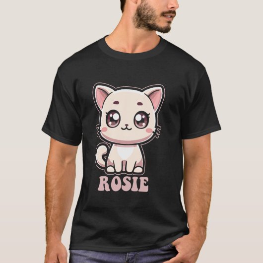 T-shirt Conception de chat Kitty mignon pour les filles no (Devant)