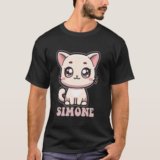 T-shirt Conception de chat Kitty mignon pour les filles no (Devant)