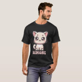 T-shirt Conception de chat Kitty mignon pour les filles no (Devant entier)