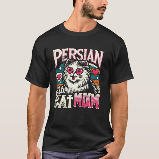 T-shirt Conception de chat pour maman chat persan pour amo (Devant)