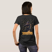 T-shirt Conception de chat sorcière avec énergie de chat n (Dos entier)