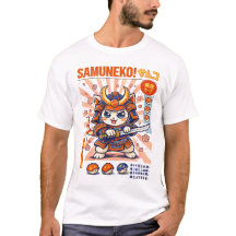Conception de chats de combat de chat samouraï