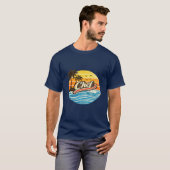 T-shirt Conception de Chef Retro Sunset (Devant entier)