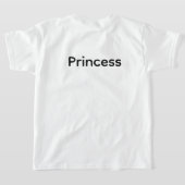 T-shirt conception de chemise blanche princesse (Couchage Retour)