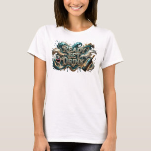 T-shirt Conception de chemise Clean Teal PRÊT À BOIRE