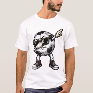 T-shirt Conception de chemise de balle de football Dabbing