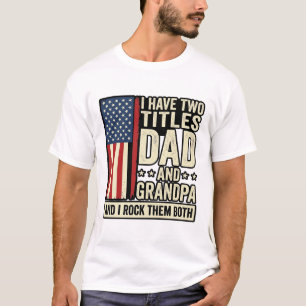 T-shirt Conception de chemise de famille patriotique vinta