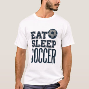 T-shirt Conception de chemise de football vintage Eat Slee