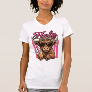 T-shirt Conception de chemise de thé Boba vintage Holy Hig
