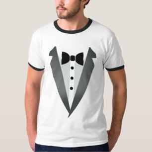 T-shirt Conception de chemise drôle de gentleman en smokin