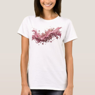 T-shirt Conception de chemise Dynamic Red PINK STAR SPLASH