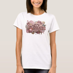 T-shirt Conception de chemise Dynamique Rouge LET'S CELEBR