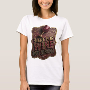 T-shirt Conception de chemise Fresh Gold ICI POUR LE VIN P