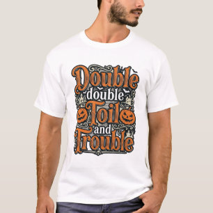 T-shirt Conception de chemise Halloween Vintage Double Toi