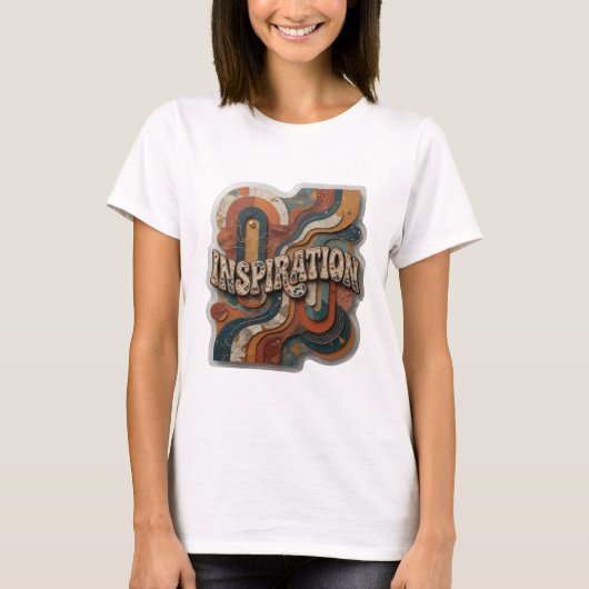T-shirt Conception de chemise INSPIRATION argentée Cool (Devant)