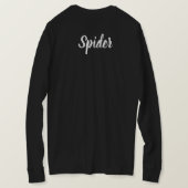 T-shirt Conception de chemise noire à manches longues avec (Design dos)