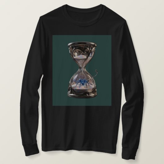 T-shirt Conception de chemise noire à manches longues avec (Design devant)