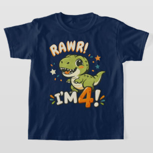 T-shirt Conception de chemise pour le 4ème anniversaire de