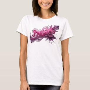 T-shirt Conception de chemise rose vibrant PINK FOCUS