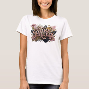 T-shirt Conception de chemise rouge artistique Trop Jolie