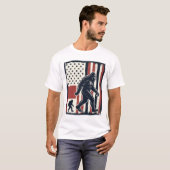 T-shirt Conception de chemise vectorielle de drapeau de cr (Devant entier)