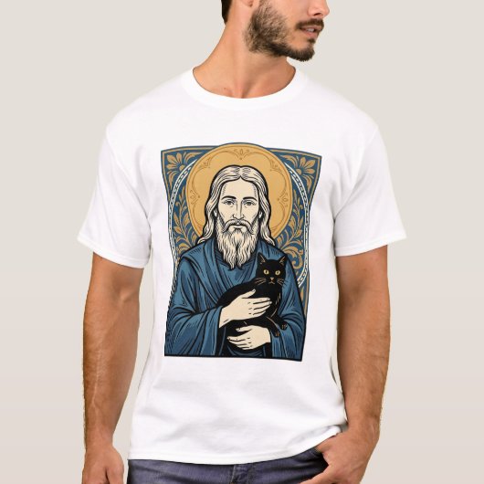 T-shirt Conception de chemise vectorielle de portrait de c (Devant)