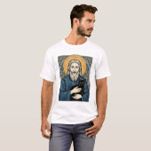 T-shirt Conception de chemise vectorielle de portrait de c (Devant entier)