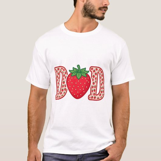 T-shirt Conception de chemise vectorielle lettrage fraise (Devant)