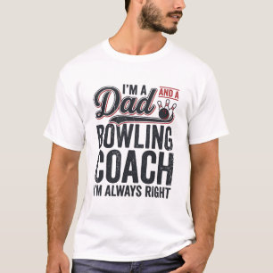 T-shirt Conception de chemise vintage Entraîneur de bowlin