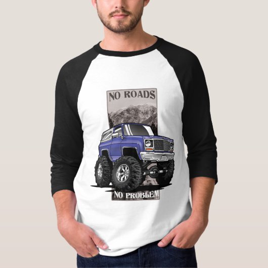 T-shirt Conception de Chevy Blazer 'No Roads' dans les ann (Devant)